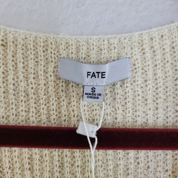 FATE knit front knot sleeveless top Size Small NWT - Picture 4 of 6